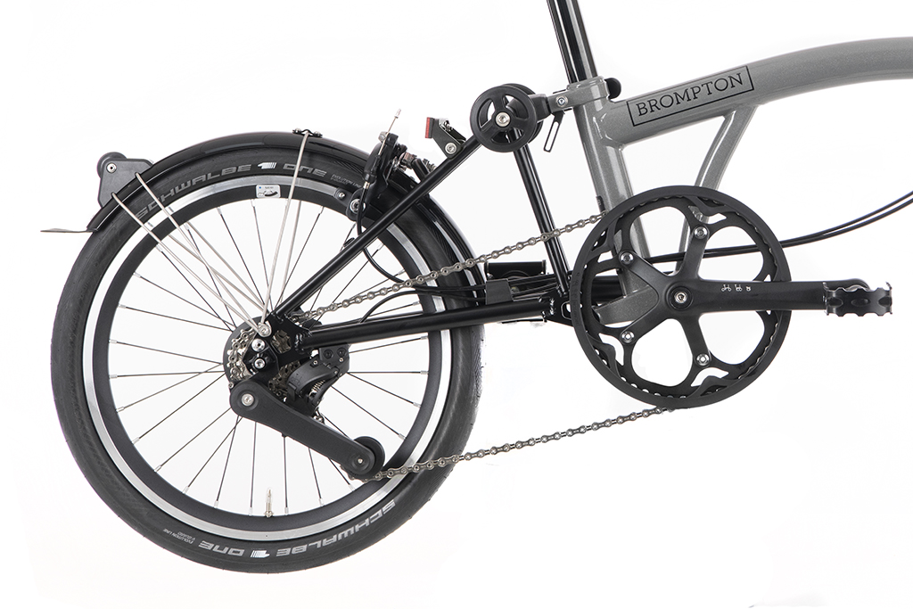 Brompton P Line Urban Storm Grey Metallic incl. Lights – High