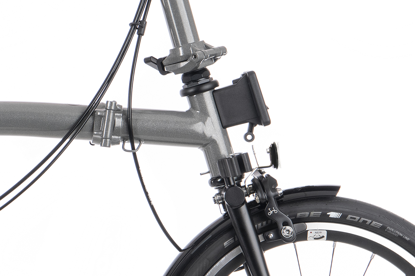 Brompton P Line Urban Storm Grey Metallic – Mid | BernatCycles