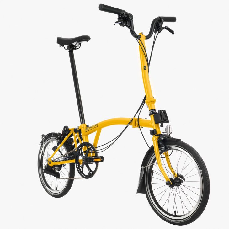 Brompton Yellow Rack Brompton C line Explore Yellow – High | BernatCycles