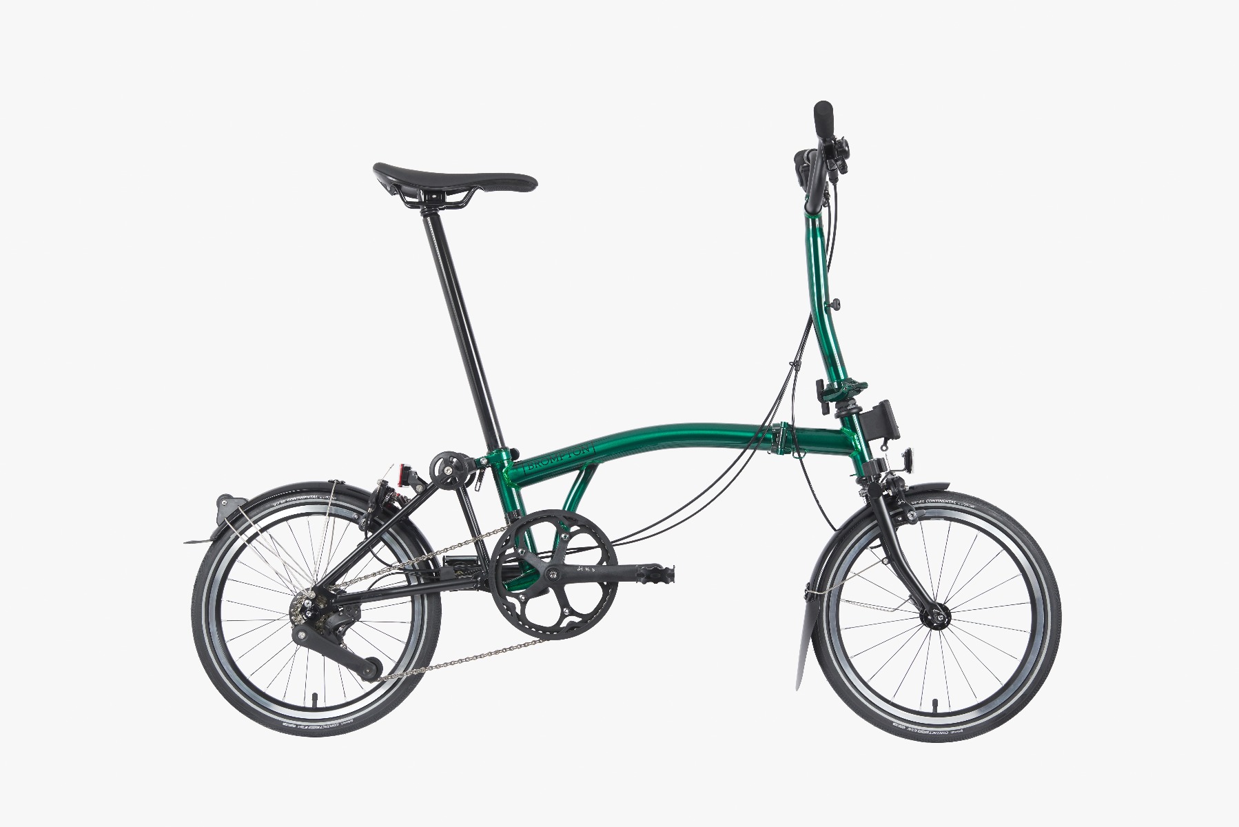 Brompton P Line Urban in Emerald Lacquer – Mid | BernatCycles