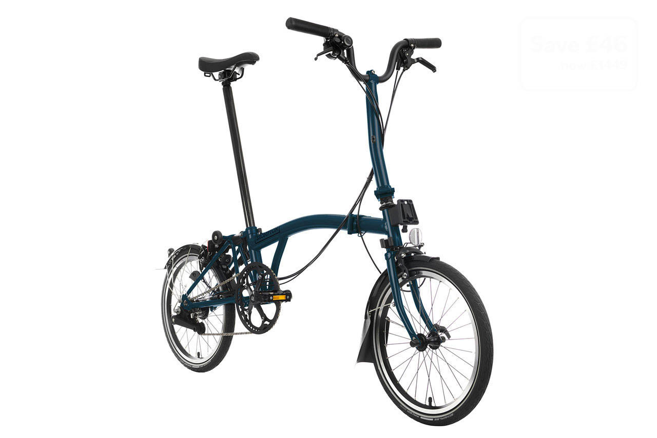 Brompton C line Explore in Ocean Blue – Mid (M6L) | BernatCycles