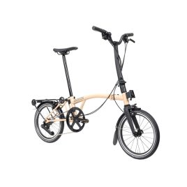 Brompton P Line with SuperRoll+ – 4-speed – Mid (MK2) – Dune Sand